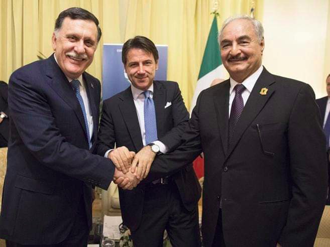 Sarraj, Conte, Haftar conferenza sulla Libia a Palermo